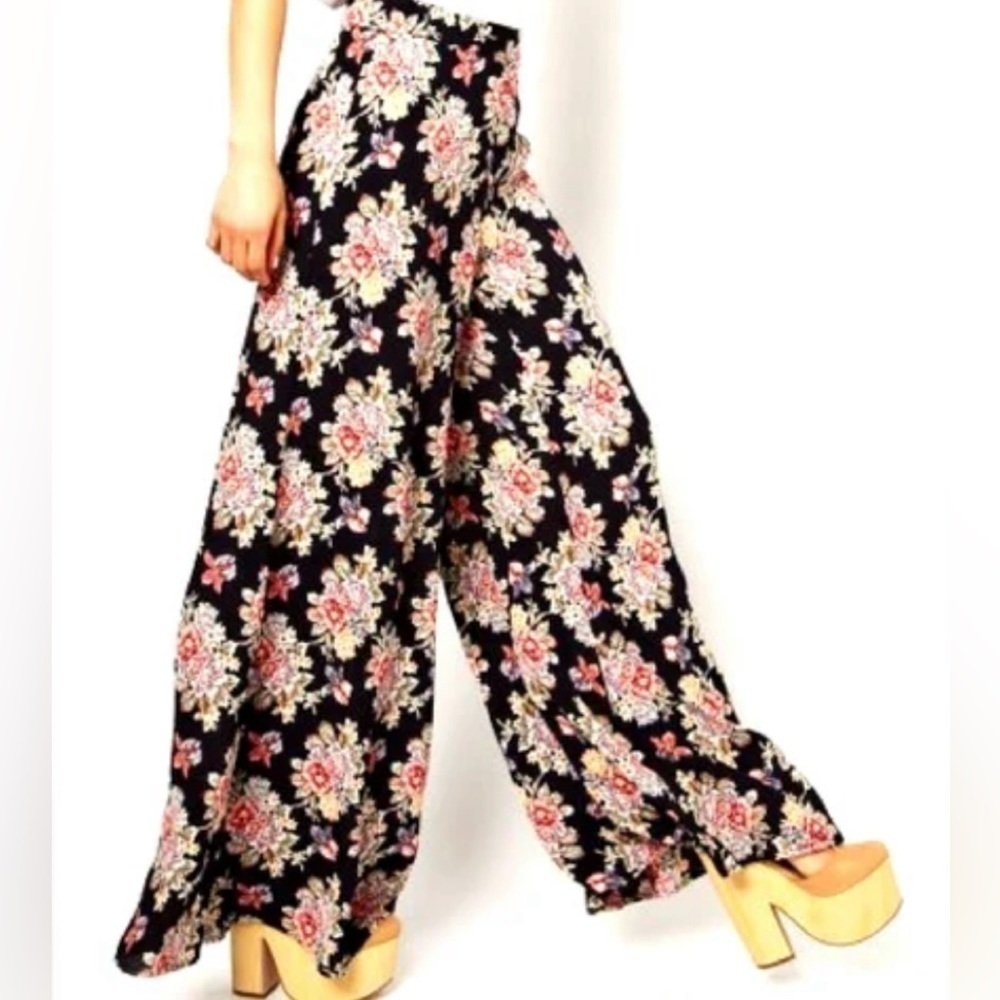 ASOS Curve Floral Palozzo Pants size 14